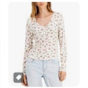 HIPPIE ROSE long sleeve tee size M